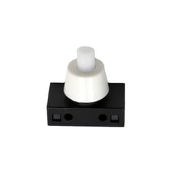 EDM - Bouton Poussoir Unipolaire 2a 250v Blanc