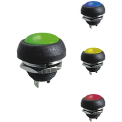 EDM - Bouton poussoir court 1a 250v couleurs assorties
