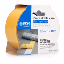 Bande adhésive double face10mx50mm edm pour moquette. . . . Indice de Protection IP : IP20 Certification : CE Garantie : 2 an ...