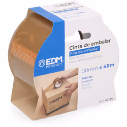 Adhésif d'emballage marron 48 micron 50mx50mm edm. . . . Indice de Protection IP : IP20 Certification : CE Garantie : 2 ans R ...