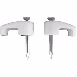 Agrafe serre-câble blanche pour tuyau plat 2x1,5 n° 01 (boîte100 u.) . . . Indice de Protection IP : IP20 Couleur : Blanc Cer ...