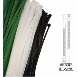 Collier De Serrage Plastique 200x4,8 Mm (SACHET 100 U.) Nylon De Haute Qualité