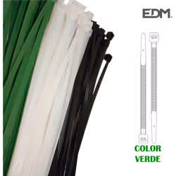 Colliers de serrage plastique vert 150x3,5 mm (sachet 100 u.). . . . Poids : 0,0690kg Indice de Protection IP : IP20 Certific ...