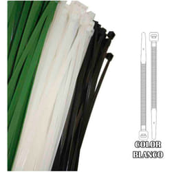 EDM - Colliers De Serrage Plastique Vert 250x4,8 Mm (sachet 100 u.) Nylon De Haute Qualité
