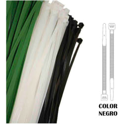 Colliers De Serrage Plastique Réutilisables Noir 250x4,8mm (sachet 100 u.) Nylon De Haute Qualité