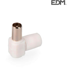 EDM - Fiche coudée mâle tv 9,5mm rétractable
