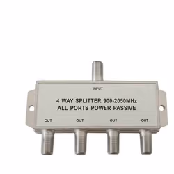 Répartiteur/Sat 4 Sorties 900-2050 Mhz Uniquement Pour Antenne Parabolique (RETRACTABLE) Edm