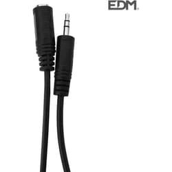 EDM - Rallonge 3 m câble jack 3,5 stéréo mâle à jack 3,5m stéréo femelle