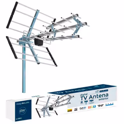 Antenne Tv Uhf Edm 470-694 Mhz Impédance 75 Ohm Longeur 700mm 21-60 Canaux Anti Interférences 15-20db 17 Élemnts 9-13dbi