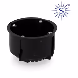 Boîte d'encastrement simple pour mur creux Solera. Nombre d'entrées : 4. Matériau : PVC. Poids : 0,0300kg Matériau : PVC Indi ...