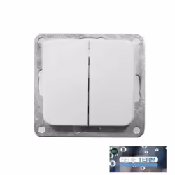 Double prise va-et-vient encastrable "term" edm (sachet blister) . . . Indice de Protection IP : IP20 Couleur : Blanc Hauteur ...