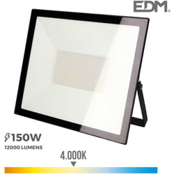Projecteur Led EDM Lumière froide 4000K - 150W 12000 Lumens - Noir