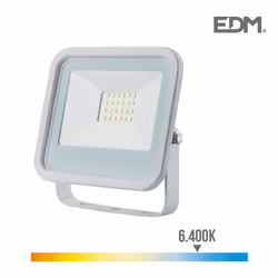 Projecteur MultiLed EDM Lumière froide 6400K - 20W 1400 Lumens - Blanc