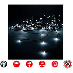 Rideau Icicle Easy-connect 2x0,5m 12 Bandes Blanc Froid 30v (usage Int. Ext.) EDM Total 0,72w