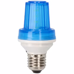 Ampoule Flash E27 1w Couleur Bleu. Angle D'ouverture: 360°. Taille: Ø5,3x10cm (diamètre/hauteur) Tension: 220-240v Edm