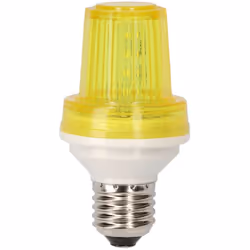 Ampoule Flash E27 1w Couleur Jaune. Angle D'ouverture: 360°. Taille: Ø5,3x10cm (diamètre/hauteur) Tension: 220-240v Edm