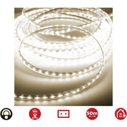 EDM - Bande de led 50m. 60 leds/m 4,2w/m white warm 3.200k ip44 220-240v (utilisation intérieure-extérieure)
