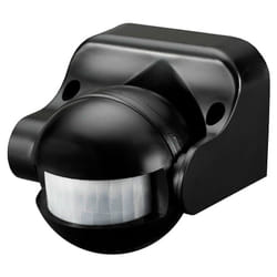 EDM - Detecteur de mouvement avec regulateur nuit/jour orientable 180° ip44 noire