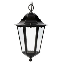Lampe En Aluminium Et Verre Pour Plafond Ip44 E27 100w Couleur Noir ø22x96,5cm Modèle Marsella. EDM