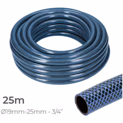 Tuyau D'Arrosage Intérieur Bleu Ø19Mm. Rouleau Extérieur Ø25Mm (3/4) 25M Edm