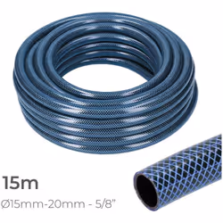 Tuyau D'Arrosage Intérieur Bleu Ø15Mm. Rouleau Extérieur Ø20Mm (5/8) 15M Edm