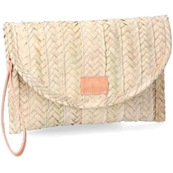 EDM Portefeuille Femme Valle-2 Feuille de palmier Avec couvercle