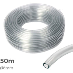 Tuyau Transparent ø Intérieur 6mm ø Extérieur 8mm Rouleau 50m