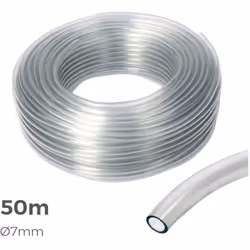 Tuyau Transparent Ø Intérieur 7mm Ø Extérieur 10mm Rouleau 50m (POUR Nivellement En Construction, Conduite De Liquides À Bass ...