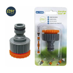 Prise rapide avec adaptateur de filetage femelle 1' et 3/4' (Blister) EDM