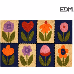Paillason 60x40cm modèle fleur (couleurs assorties) edm fibre de coco. . . . Poids : 1,4720kg Indice de Protection IP : IP20  ...