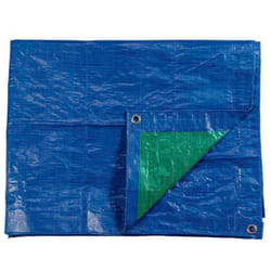 EDM - Auvent 6x10m Double Face. Couleur Bleu/Vert. Densité 90g/M²