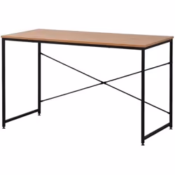 Bureau - EDM - 75195 - Noir - Bois - Métal - 120x60x74 cm
