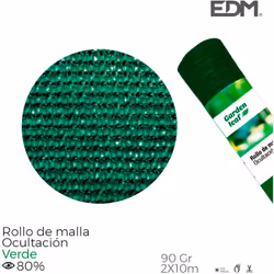 Rouleau de filet de peau couleur verte 90gr 2x10m Filet de peau à 80%. matériau : polypropylène edm.