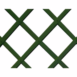 Trelliflex treillis plastique 0,5x1,5m couleur verte profilé à lattes 22x6mm. pliable. matériau : pvc. traitement anti-uv. fa ...