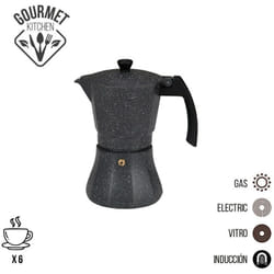 Cafetière En Aluminium 6 Tasses Pour Induction. EDM