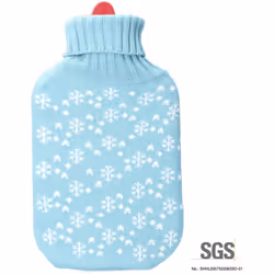 Sac À Eau Chaude Bleue Flocons Blancs 2 L (capacité) 20x1x34,5cm (largeur/profondeur/hauteur)