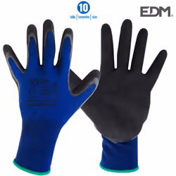 Gant polyester sans couture revètement en latex finition sable t10 edm. Ce produit est fabriqué conformément aux normes en 38 ...