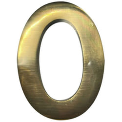 Numéro De Maison 0 En Laiton Puli 10cm Fixation Invisible