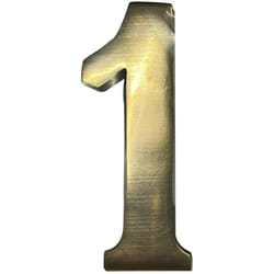 Numéro De Maison 1 En Laiton Puli 10cm Fixation Invisible
