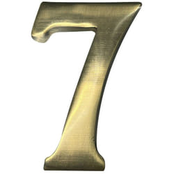 Numéro De Maison 7 En Laiton Puli 10cm Fixation Invisible