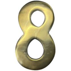 Numéro De Maison 8 En Laiton Puli 10cm Fixation Invisible