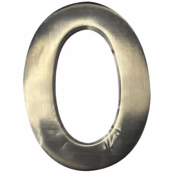 Numéro De Maison 0 En Nickel Mat 10cm Fixation Invisible