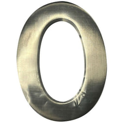 Numéro De Maison 0 En Nickel Mat 10cm Fixation Invisible