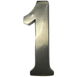 Numéro De Maison 1 En Nickel Mat 10cm Fixation Invisible