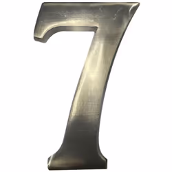 Numéro De Maison 7 En Nickel Mat 10cm Fixation Invisible