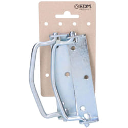 EDM - 2uni. poignée pliante avec butée 125 mm couleur zinc en carton suspendu