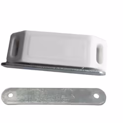 Loquet Fermeture Magnétique Blanc (DEUX Pièces) 75x18mm