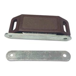 EDM - Loquet fermeture magnétique marron (deux pièces) 45x15mm