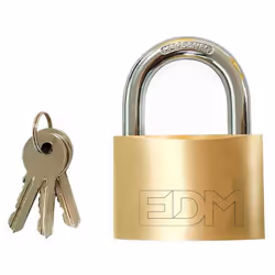 Cadenas Laiton Arc Normale 70x36,5mm Blister Avec 3 Clés (SILCA Var4 - Jma -3D) Edm
