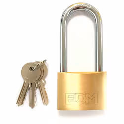 Cadenas Laiton Arc Long 60x90mm Blister Avec 3 Clés (SILCA Var4 - Jma -3D) Edm